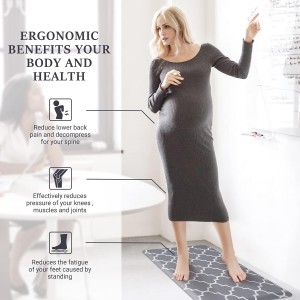 WISELIFE Kitchen Mat and Rugs Cushioned Anti-Fatigue,17.3