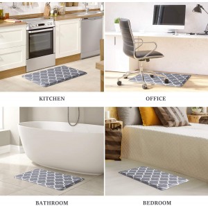 WISELIFE Kitchen Mat and Rugs Cushioned Anti-Fatigue,17.3