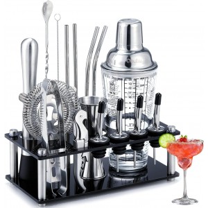Cocktail Shaker Set Ohuhu 17-Piece Barte...