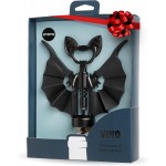 OTOTO Vino Spooky Bat 2-in-1 Wine & Beer Opener, Corkscrew & Bottle Opener - Goth Wine Accessories & Gifts for Wine Lovers