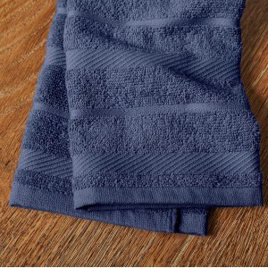 KitchenAid Albany Kitchen Towel 4-Pack Set, Blue Willow/White, 16