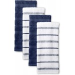 KitchenAid Albany Kitchen Towel 4-Pack Set, Blue Willow/White, 16