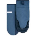 KitchenAid Beacon Two-Tone Non-Slip Oven Mitt Set, Navy/Ink, 5.75