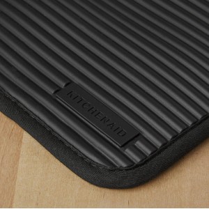 KITCHENAID Ribbed Soft Silicone Pot Holder 2-Pack Set, Matte Black, 7