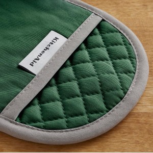 KitchenAid Asteroid Pot Holder 2-Pack Set, Pebbled Palm Green, 6.5