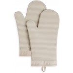 KITCHENAID Ribbed Soft Silicone Oven Mitt 2-Pack Set, 7.5