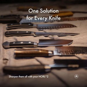 HORL 2 Walnut Rolling Knife Sharpener - Kitchen Knife Sharpener for Razor Sharp Edges - Diamond & Ceramic Knife Sharpening Kit - Professional Rolling Sharpener with 15° & 20° Angles - Made in Germany