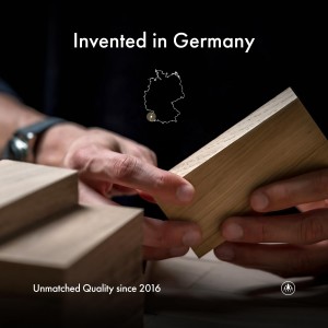 HORL 2 Oak Kitchen Knife Sharpener for Razor Sharp Edges Made in Germany - Rolling Sharpener for knives - Rolling Knife Sharpening Kit with Magnetic Holder with 15 & 20 Degrees