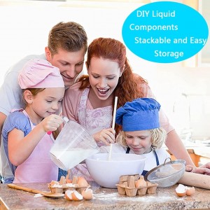 20-Piece Measuring Cups and Spoons Set, Nesting Stainless Steel Measuring Cups Spoons with Plastic Measuring Cup for Dry and Liquid Ingredients, Kitchen Cooking & Baking Gadgets