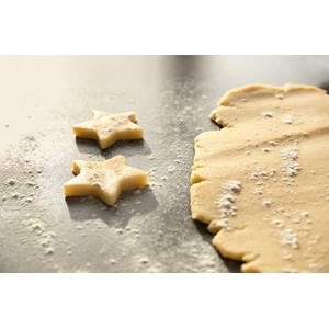 Rolling Pin with Thickness Rings for Baking,Fondant, Pizza, Pie Crust, Cookie, Pastry, Roller Rod for Dough Thickness, 13.6