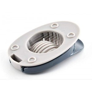 WOIWO 1 PCS Creativity Kitchen Egg Mirabile Multi-Functional Egg Slicer Kitchen Gadget (gray-green)
