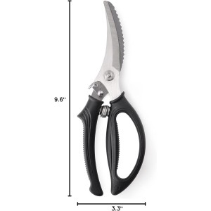 Heavy Duty Poultry Shears - Kitchen Scissors for Cutting Chicken, Poultry, Game, Meat - Chopping Vegetable - Spring Loaded