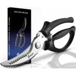 Heavy Duty Poultry Shears - Kitchen Scissors for Cutting Chicken, Poultry, Game, Meat - Chopping Vegetable - Spring Loaded