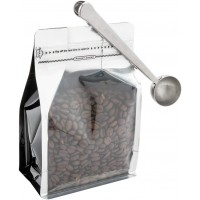 Restaurantware Restpresso 1 Tbsp Coffee Scoop 1 Multifunction Coffee Spoon - Built-In Clip For Measuring Ground Coffee Espresso Coffee Beans Protein Powder And More Stainless Steel Tea Spoon