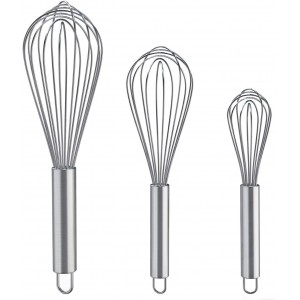 Whisks for Cooking, 3 Pack Stainless Ste...