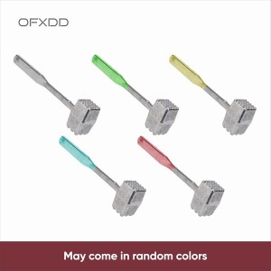 Large Food Hammer - Kitchen Professional Meat Tenderizer - Heavy Large Aluminum Tool Mallet for Meat