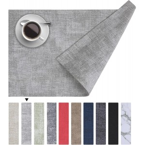 Homaxy Faux Leather Heat Resistant Place...