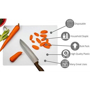 50 Count Premium Quality Disposable Cutting Boards ~10 Inch X 13.5 Inch Disposable Sheets For Kitchen And Commercial Use ~ Patent Pending ~ Recyclable Disposable Cutting Board Sheets