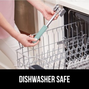 GORILLA GRIP BPA-Free Patented Dual-Sided Meat Tenderizer Tool, Soft Comfortable Handle with Hanging Hole, Heavy Duty Kitchen Mallet for Steak Beef Fish, Chicken Cutlet Pounder, Dishwasher Safe, Mint