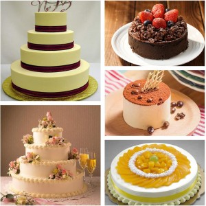 SILIVO 4-Piece Silicone Cake Pans Sets for Baking - Nonstick Silicone Round Cake Molds for Layer Cakes, Cheese Cakes and Chocolate Cakes - 3+5+7+9 inch