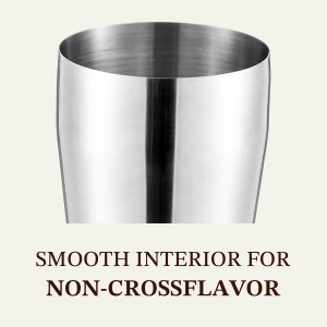 KITESSENSU Cocktail Shaker Set, 2-Piece Boston Shaker Set for Drink Mixing, Premium 18/8 Stainless Steel Martini Shaker for Bartending and Home Bar - 18oz & 28oz, Recipes Booklet Included, Silver