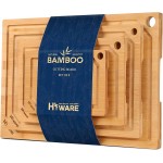 4-Piece Extra Large Bamboo Cutting Boards Set for Kitchen, Heavy Duty Cutting Board with Juice Groove, Bamboo Chopping Board Set for Meat, Vegetables - Pre Oiled