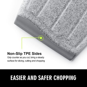 Small Plastic Cutting Board, 7.48" Mini Cutting Board for Small Kitchen Task, Non Slip Cutting Board, Unique Design with Multiple Juice Grooves! BPA Free, Dishwasher Safe, Easy Grip Handle (Grey)