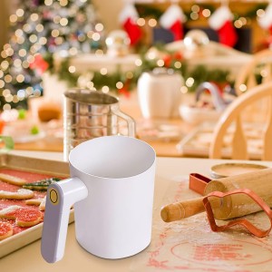 Battery Operated Electric Flour Sifter for Baking, Handheld Sifter with Ergonomic Handle, Fine Stainless Steel Mesh, Easy-to-Clean Design for Pastry, Cookies, Bread