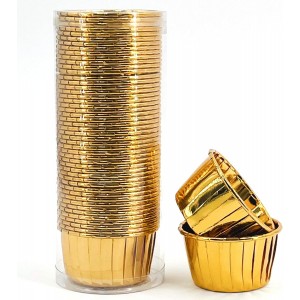 Party Hippo Gold Cupcake Baking Cups, 3....