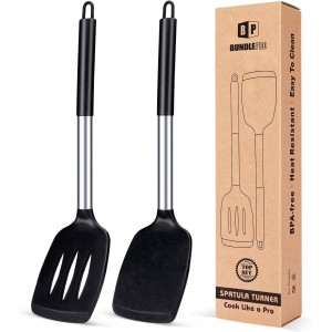 Pack of 2 Silicone Solid Turner, Non Sti...