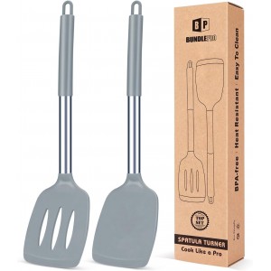 Pack of 2 Silicone Solid Turner, Non Sti...