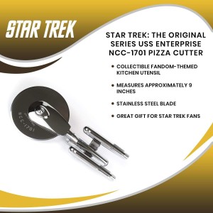 Star Trek: The Original Series USS Enterprise NCC 1701 Pizza Cutter Utensil