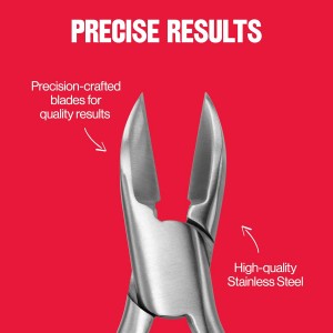 Revlon No-Ricochet Nail Nipper, Mess-Free Cuticle Remover Tool with Magnetic Shield for No Fly-Away Clippings, Made with Stainless Steel and Precision Blade, Easy Grip, 1 Count