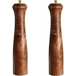 Wooden Salt and Pepper Grinder Set,Manua...