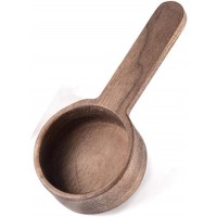 Coffee Spoons, ablespoon Scoop, Coffee Ground Spoon, Measuring for Ground Beans or tea, Soup Cooking Mixing Stirrer Kitchen Tools Utensils, 1 Wooden Tea Scoop (Walnut Wooden 3.86 in）
