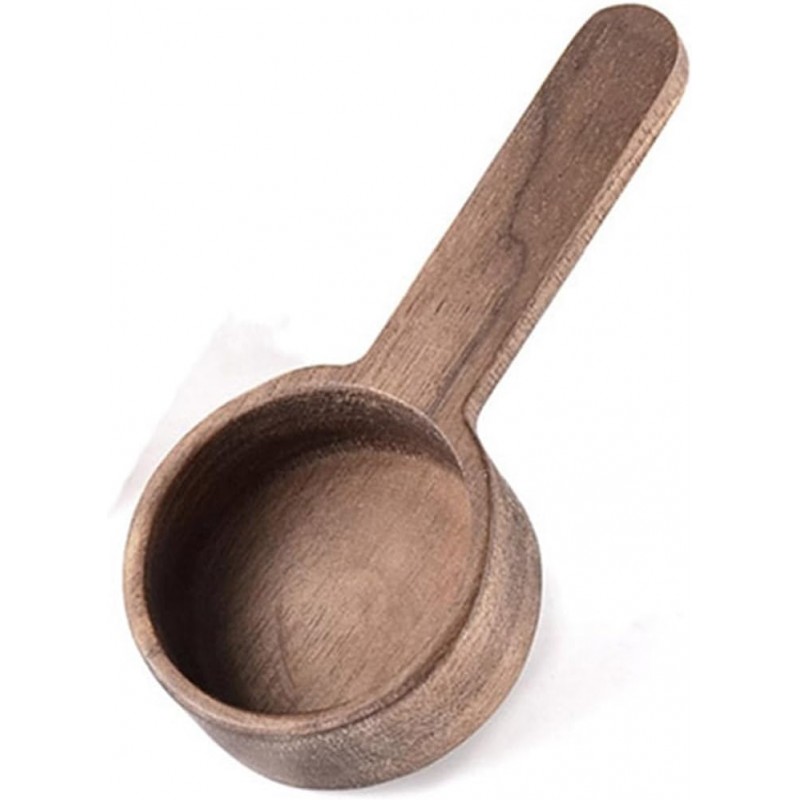 Coffee Spoons, ablespoon Scoop, Coffee Ground Spoon, Measuring for Ground Beans or tea, Soup Cooking Mixing Stirrer Kitchen Tools Utensils, 1 Wooden Tea Scoop (Walnut Wooden 3.86 in）