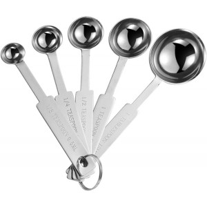 5PCS  Measuring Spoons Set, Includes 1/8...