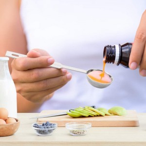 5PCS  Measuring Spoons Set, Includes 1/8 tsp, 1/4 tsp, 1/2 tsp, 1 tsp, 1 tbsp, Food Grade Stainless Steel measuring cups, Tablespoon and Teaspoon for Measure