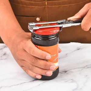 Adjustable Multifunctional Stainless Steel Can Opener,Jar Opener for Weak Hands,Jar Lid Opener