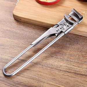 Adjustable Multifunctional Stainless Steel Can Opener,Jar Opener for Weak Hands,Jar Lid Opener