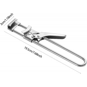 Adjustable Multifunctional Stainless Steel Can Opener,Jar Opener for Weak Hands,Jar Lid Opener
