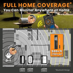 MeatStick X – Smart Wireless Meat Probe for Grilling, Smoking & BBQ | 500ft+ Bluetooth Range | Works in Oven, Smoker & Grill