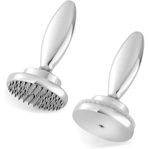 Dual Sided Meat Tenderizer Marinating Prep Tool,Manual Hammer Mallet Tool for Steak,Reversible Stainless Steel Base (Dual Sided Tenderizer)