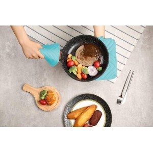 Oven Pot Holder with Pocket Cotton Heat Resistant Coaster Potholder Kitchen Hot Pad Oven Mitts for Cooking Square 7