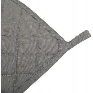 6 Pack Potholders Kitchen Pot Holders Set,Cotton Pot Holders for Kitchen 7 inch hot Pads,Heat Resistant Hot Pads for Cooking and Baking Dark Grey