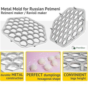 Ravioli Maker Metal Form Meat Pelmeni Dumplins Pasta