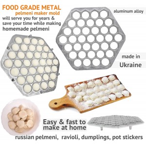 Ravioli Maker Metal Form Meat Pelmeni Dumplins Pasta