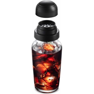 Godinger Cocktail Shaker, Martini Shaker, Italian Made Glass Bar Shaker, 19oz