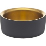 Godinger Black and Gold Coasters for Drink Spill Tabletop Protector