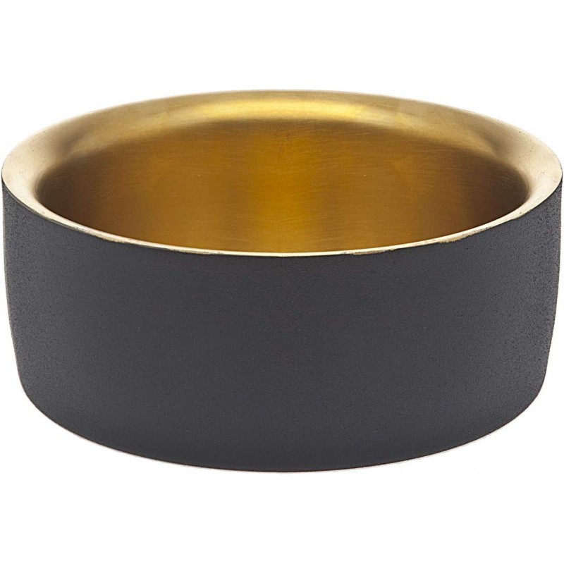 Godinger Black and Gold Coasters for Drink Spill Tabletop Protector